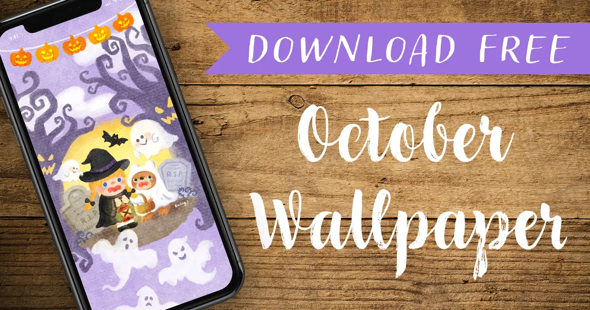 10月スマホ壁紙｜ハロウィンナイト